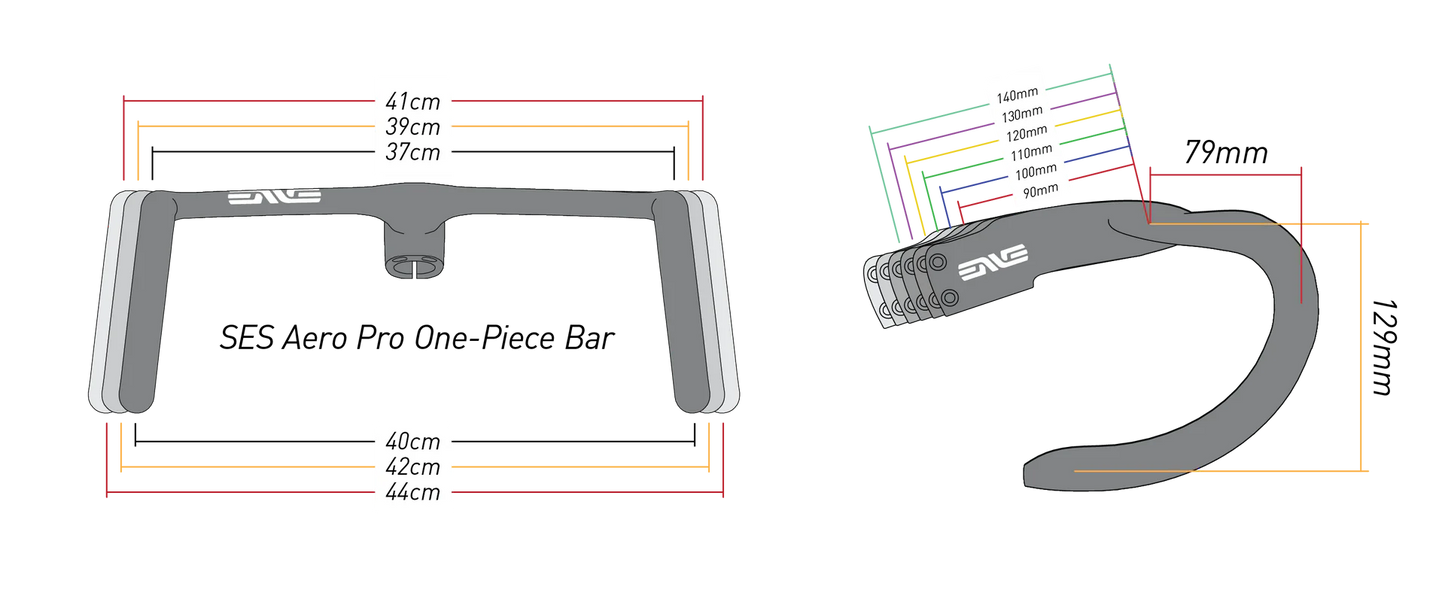 Manillar Integrado ENVE SES Aero Pro One 37/40cm
