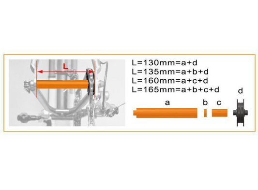 Długi reggikaten bez koła IceToolz 30c1