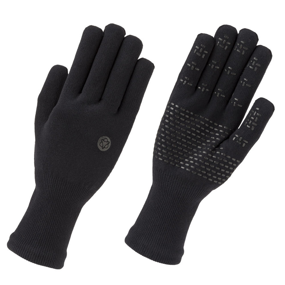 Handschuhe MERINO mit Silikon Schwarz