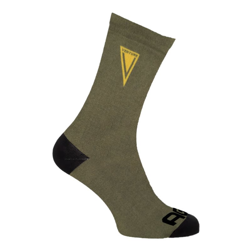 Socken Halbhoch VENTURE Länge: 19cm Militärgrün