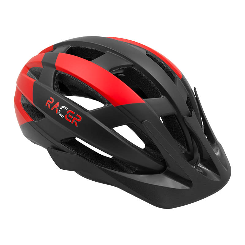 RACER Helmet Black/Red - Sizes M/L