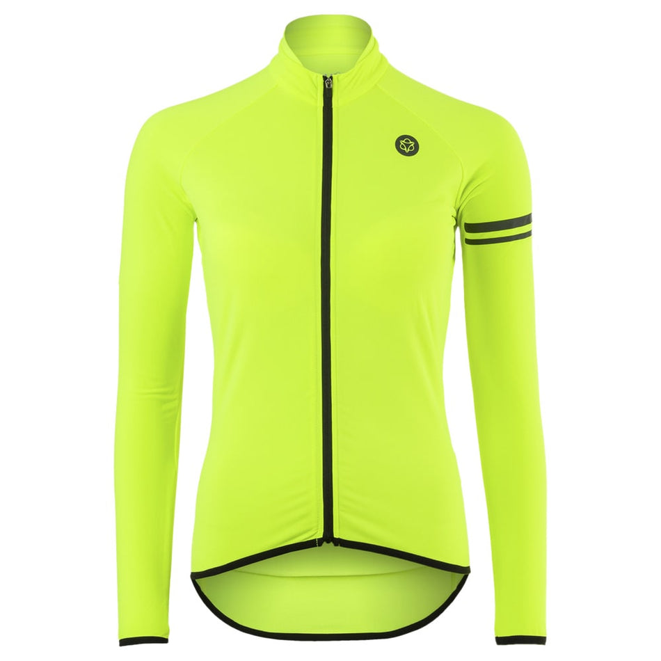 Camiseta Thermo Sport Mujer Amarillo Flúor - Mangas Largas