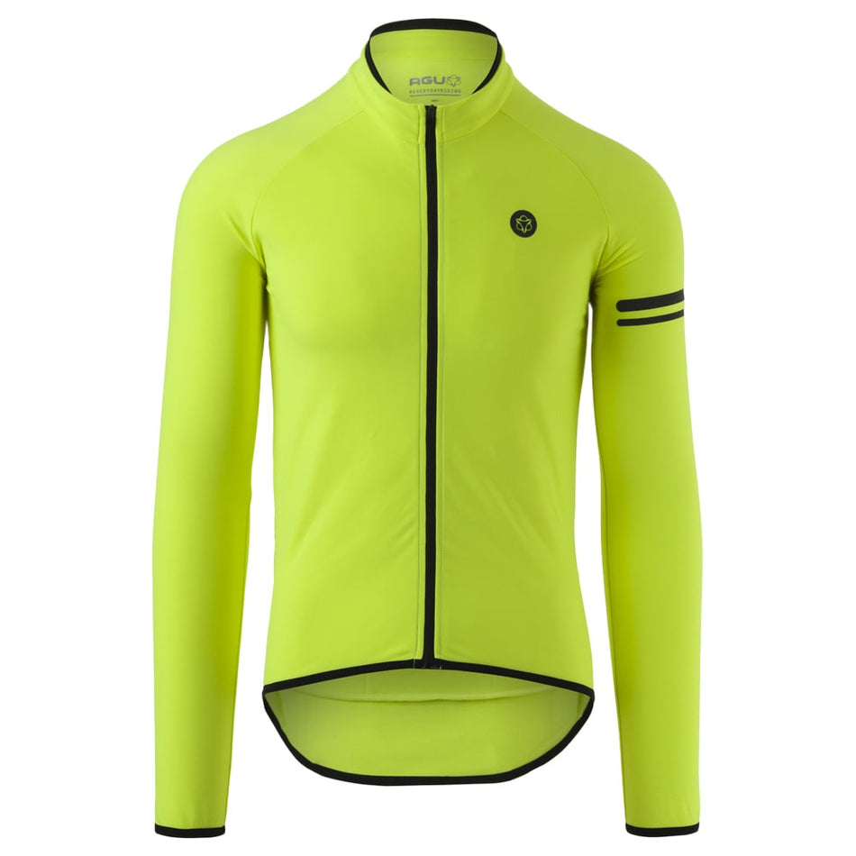 Camiseta Thermo Sport Hombre Amarillo Flúor - Mangas Largas