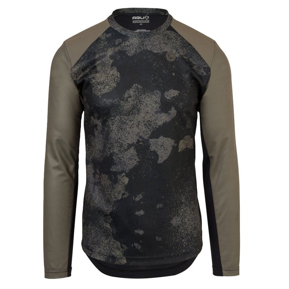 Trikot MTB Sport Herren Dunkelgrün - Langarm