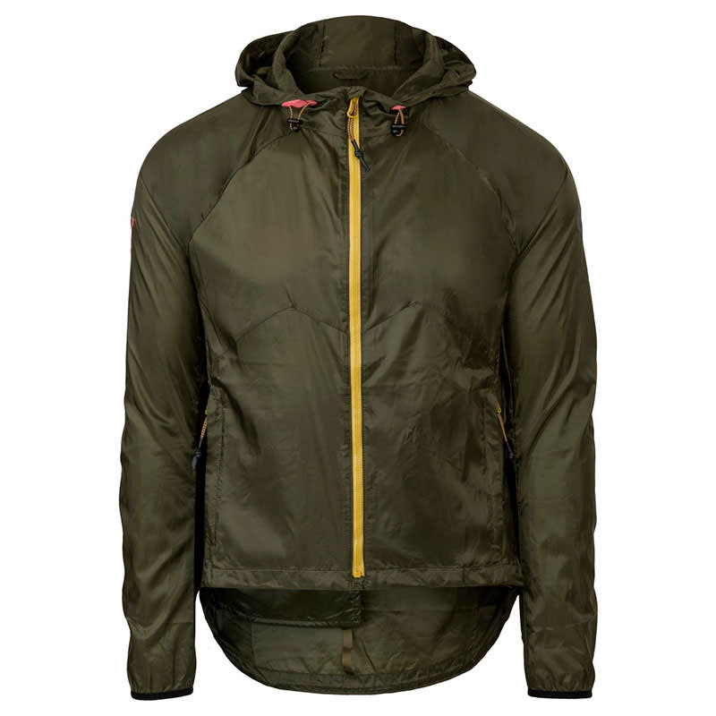 Windjacke mit Kapuze VENTURE Unisex Olivgrün
