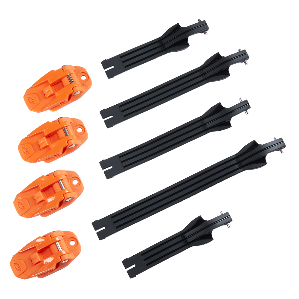 Kompletny zestaw klamrów i pasków do buty Rider Pro