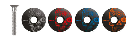 Switch Top Cap Alloy Skull AZZURRO