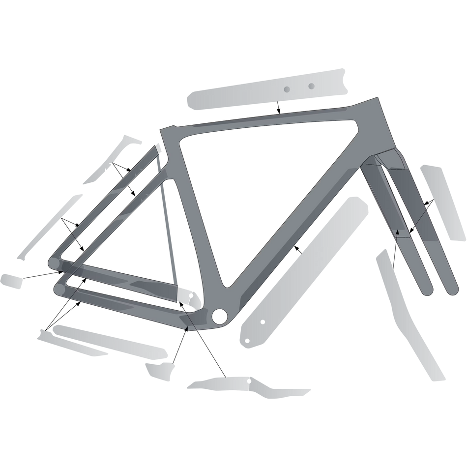 Syncros kit protezione Addict Gravel one size / clear matt
