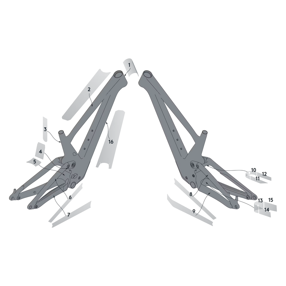 Syncros protezione telaio Genius Carbon one size / clear gloss