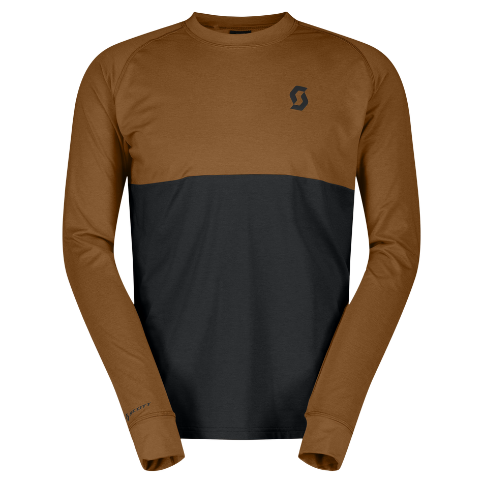Maglietta da uomo Scott Trail Storm Warm Light LS