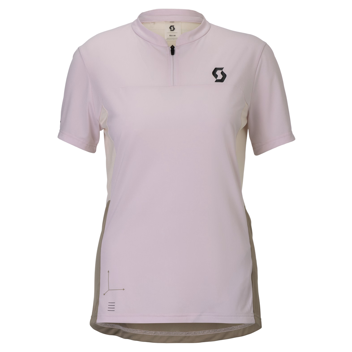 Scott Vertic Zip Kurzarm-T-Shirt für Damen