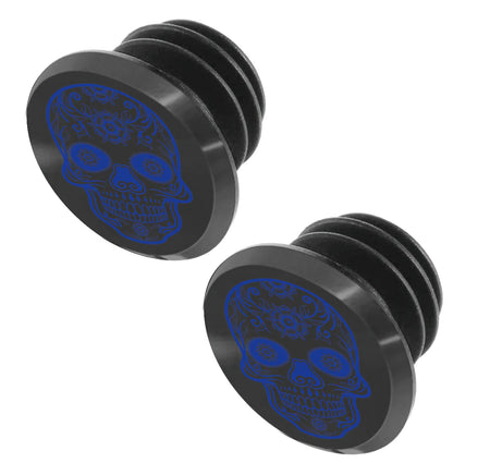 Switch Grip Cap CNC Skull AZZURRO