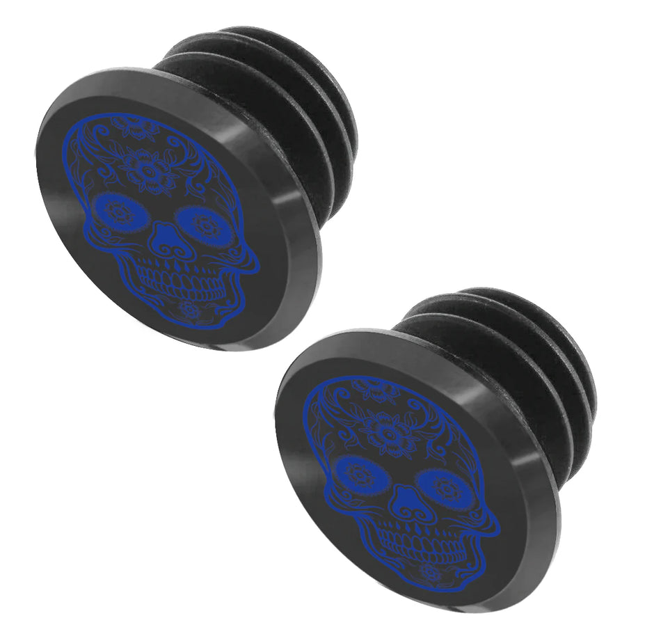 Switch Grip Cap CNC Skull AZZURRO