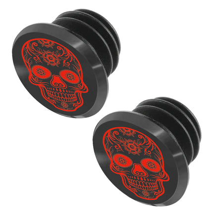Switch Grip Cap CNC Skull ROSSO - foto 2
