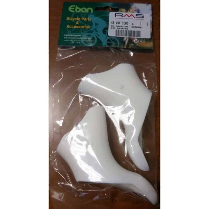 Pareja Copricomandi Ebon Shimano 105, White