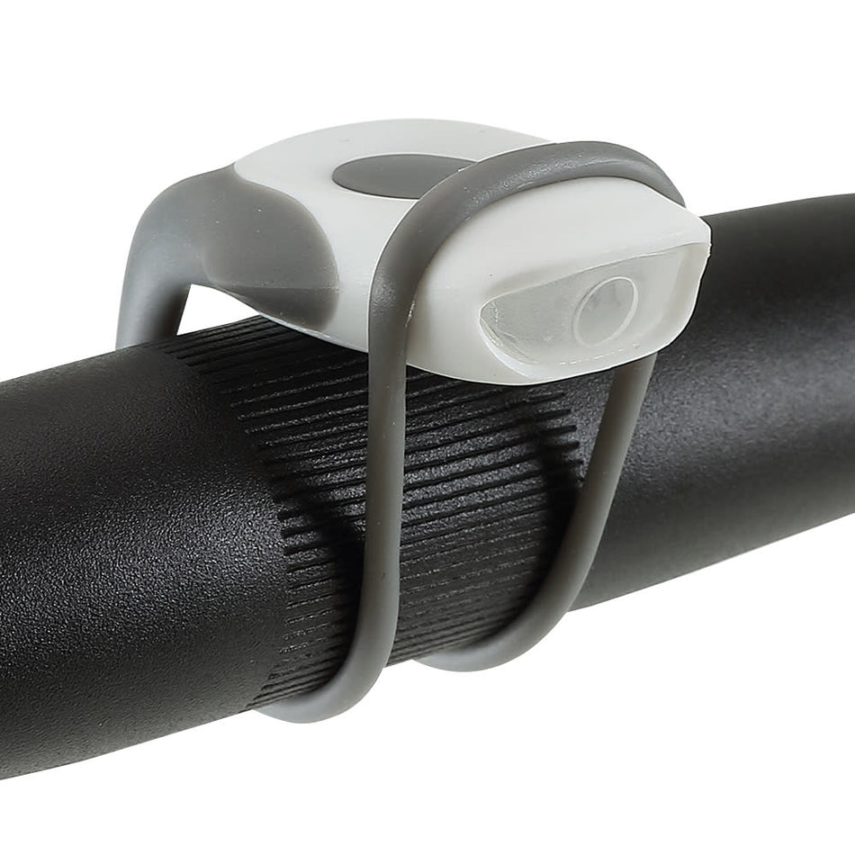 LAMPO Rear Light in Plastic and Silicone 2 Functions White