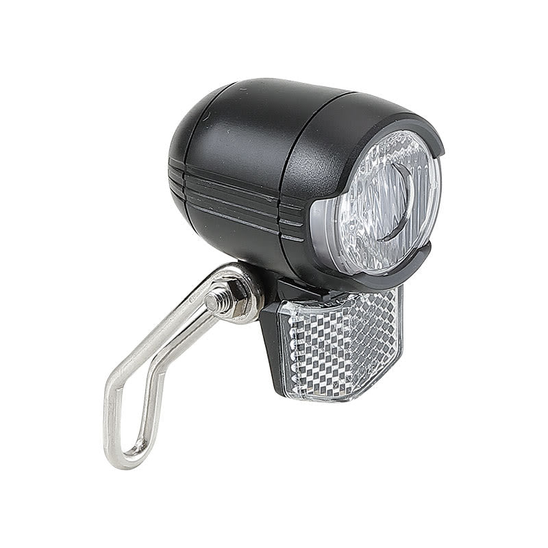 E-BIKE Front Light 1 LED/1 Watt Black Small