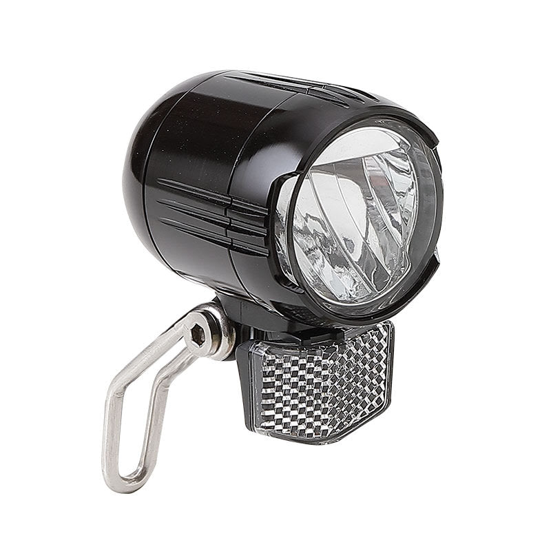 E-BIKE Front Light 1 LED/1 Watt Black Big