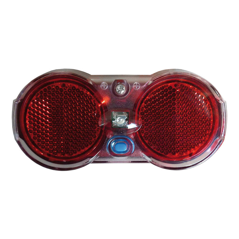 Rücklicht mit Batterie LUMEX 2 rote LEDs + Dynamoanschluss