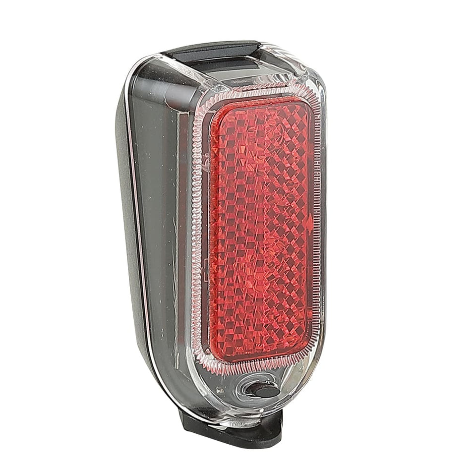 Rücklicht mit Batterie 4 Lumen mit 2 roten LEDs und 2 Funktionen