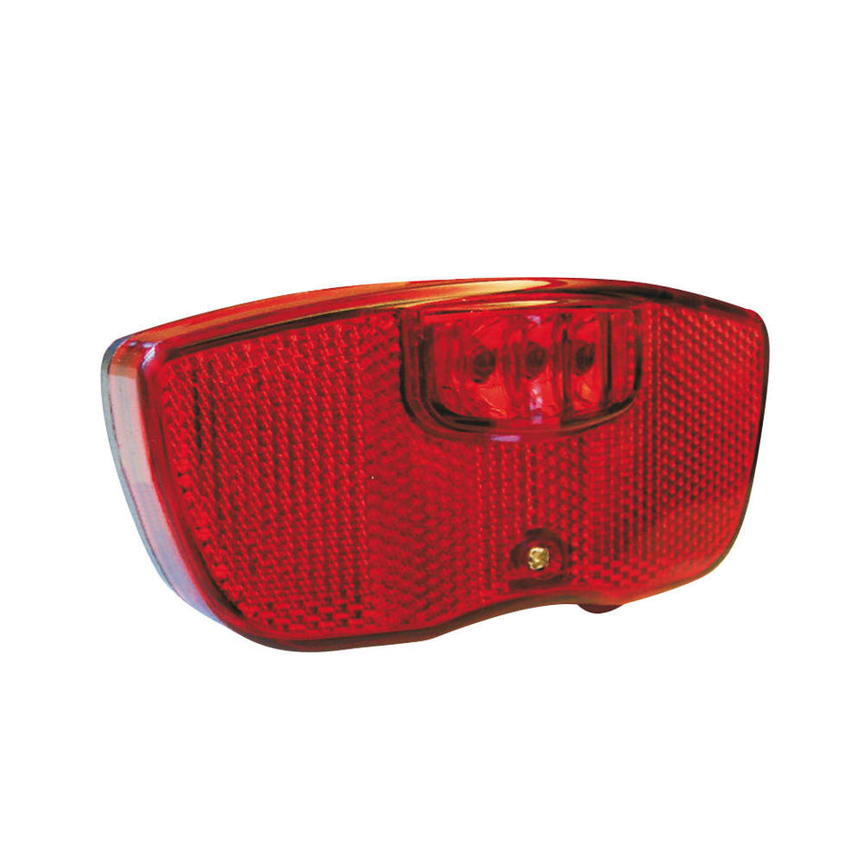Akku-Rücklicht 105x50x30mm mit 3 roten LEDs - Gepäckträger