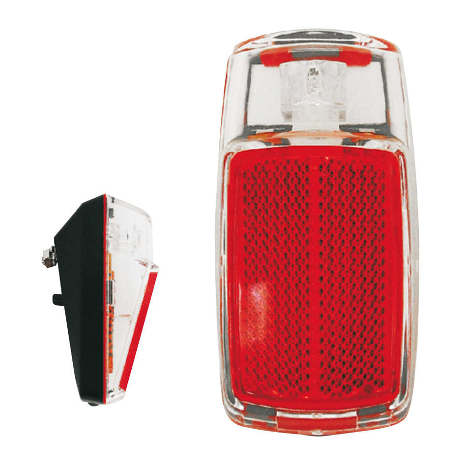 Rücklicht mit Batterie 40x75mm mit 1 roter LED