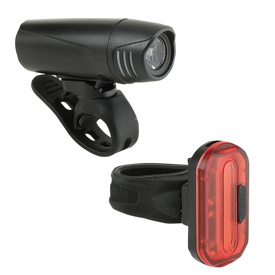 Vorder-+Rücklicht (KIT) LUMY mit Batterie 1 LED/15 Chips