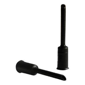 Cable End Cap Body: 5mm Black Nylon - Jar of 100 Pieces