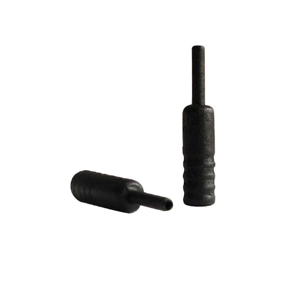 Cable End Cap Body: 4mm Black Nylon - Jar of 100 Pieces
