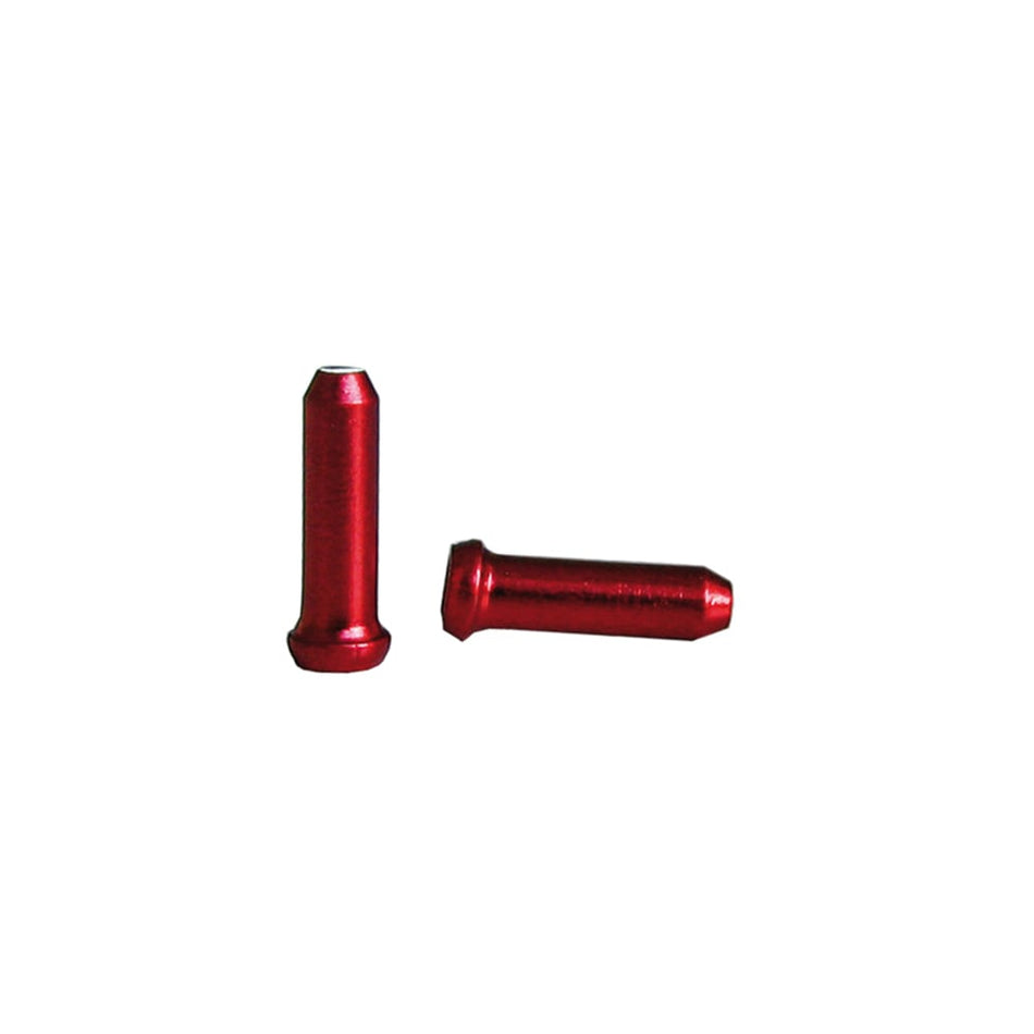 Osłona linki z aluminium: 1,8mm x długość: 2,3mm 500 sztuk Czerwony