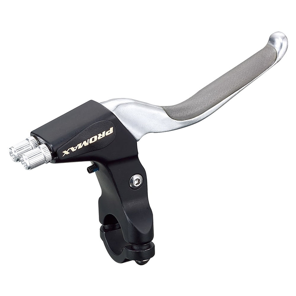 Levier droit double câble Ant+Pos 4 doigts en aluminium antidérapant