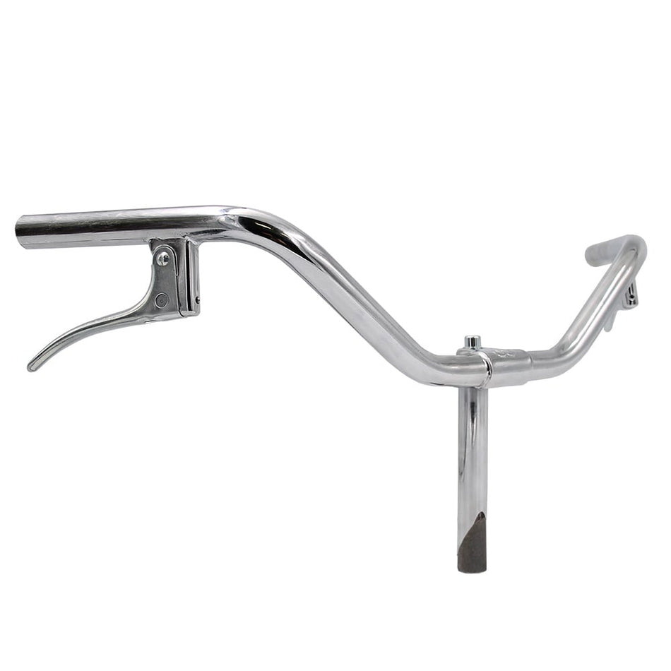 PARMA Handlebar 22.2mm in Chrome Silver Steel with Levers