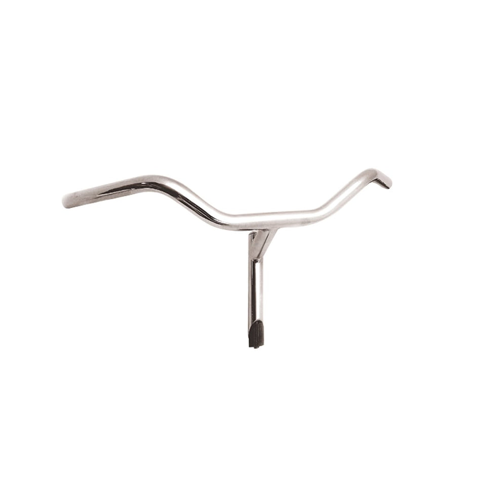 Handlebar OLANDA 22.2mm x 570mm in Silver Chrome Steel without Levers