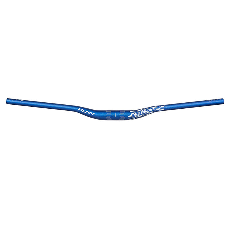 Kierownica SPEEDRUN JUNIOR 31,8mm x 680mm z stopu niebieska Wzniesienie: 20mm