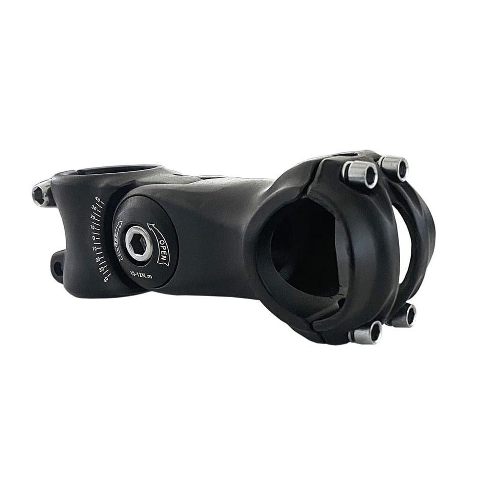 Potencia de Manillar 25,4x110mm Ajustable en Aluminio 85/145° Negro