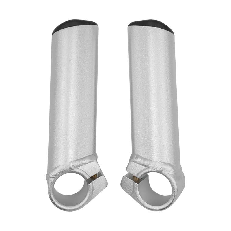 Extensión Sección Ovalada Recta en Aluminio Plateado
