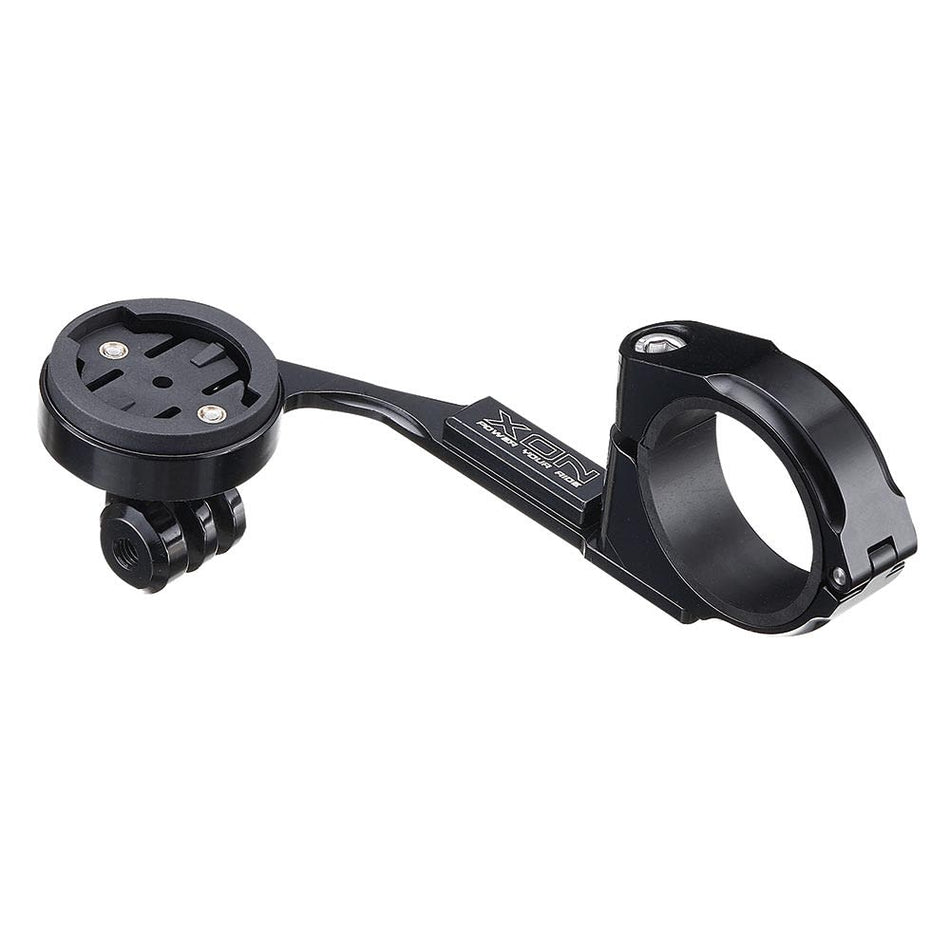 Przedni uchwyt na GARMIN Edge z aluminium CNC + GoPro, czarny