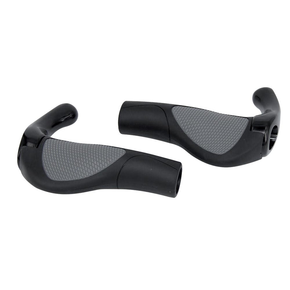 TREKKER PLUS Griff 140+140mm Schwarz/Grau mit Aufsätzen