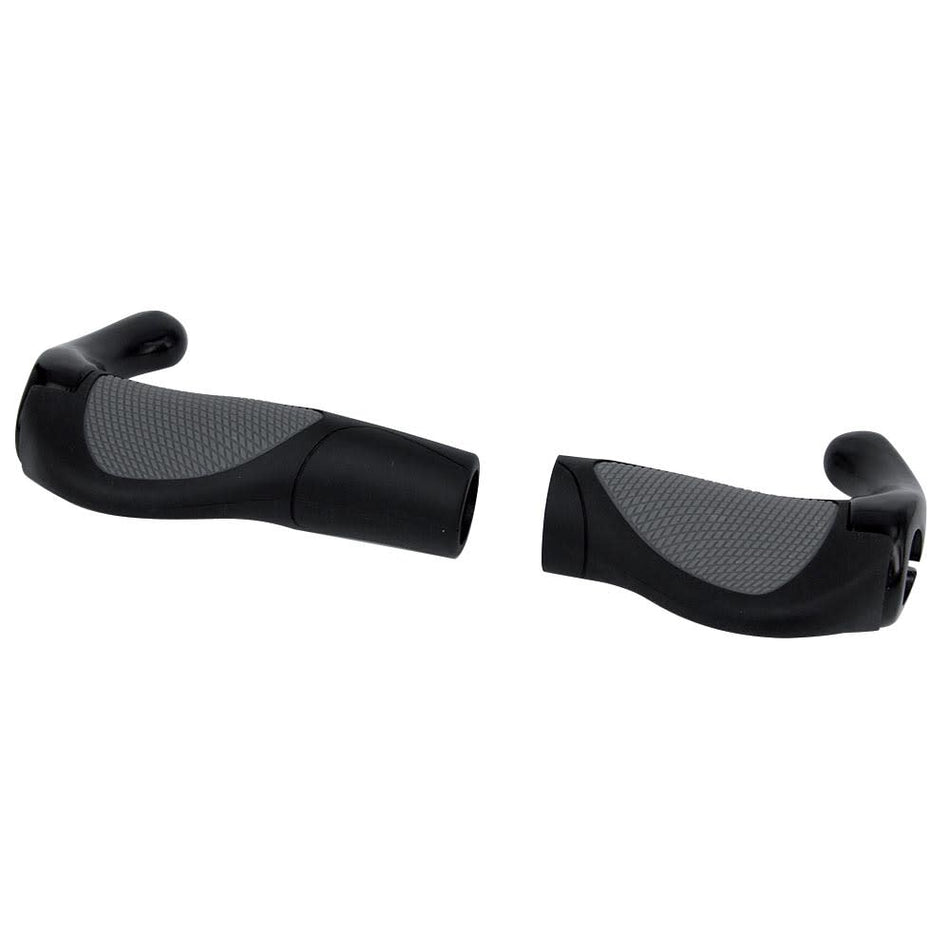 TREKKER PLUS Griff 140+95mm Schwarz/Grau mit Aufsätzen