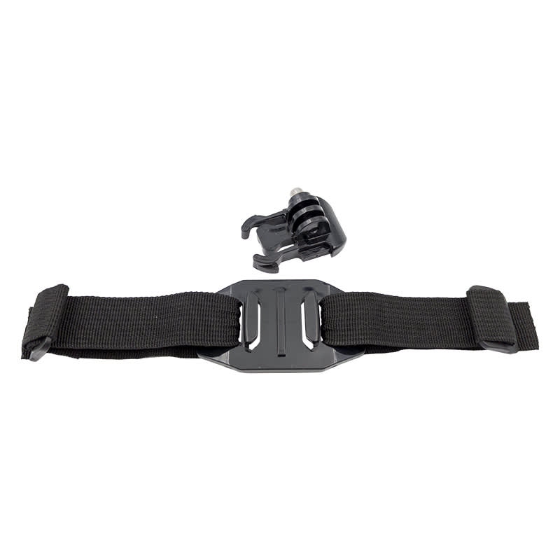 Uchwyt na kask do GoPro HERO z regulowanym elastycznym paskiem Czarny