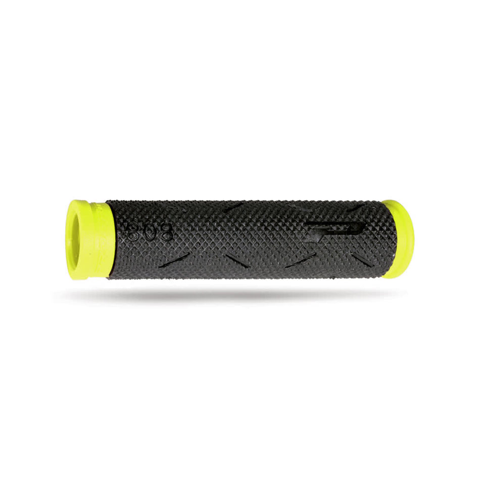MTB SOFT TOUCH Grip 125mm Rubber Black/Fluo Yellow