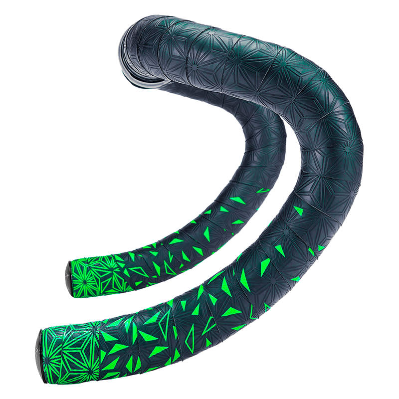 STARFADE Handlebar Tape 2200x30x2.5mm in Neon Green Polyurethane + End Plug