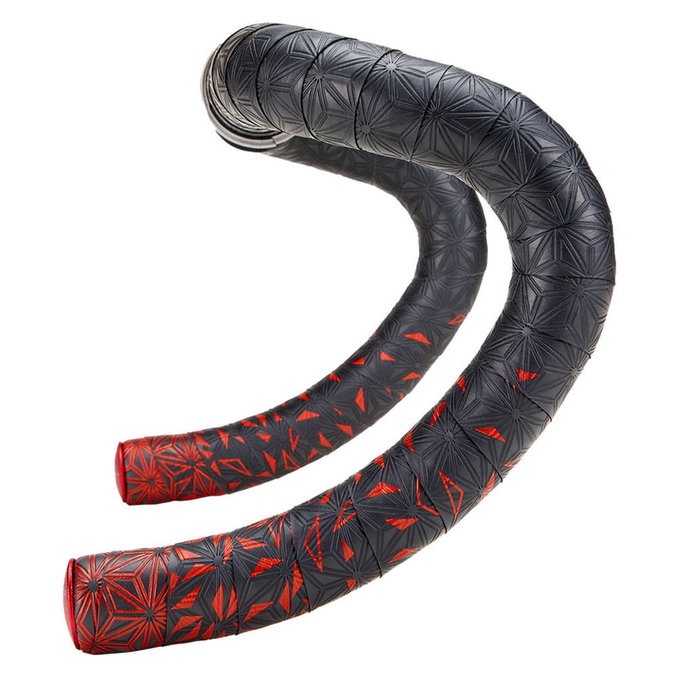 STARFADE Handlebar Tape 2200x30x2.5mm in Red Polyurethane + End Plug