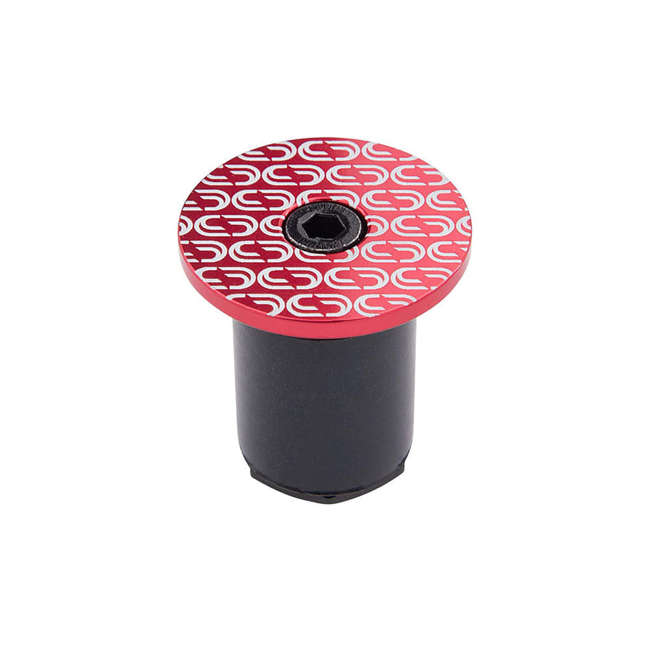 Handlebar Plug LOOP in Red Aluminum (Pair)