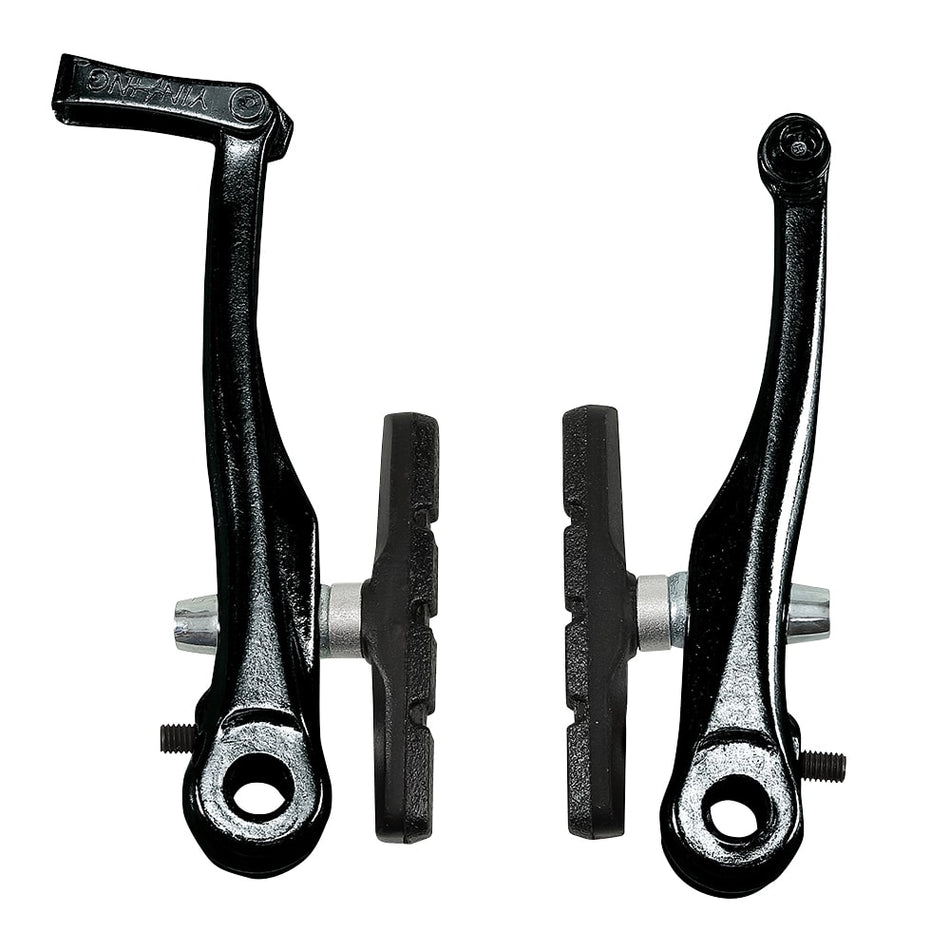 Die-Cast Aluminum V-Brake - H108mm x Pads: 55mm Black