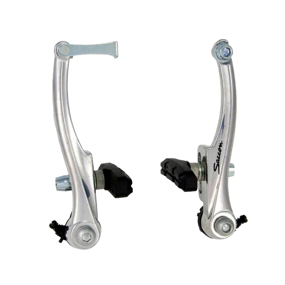 V-Brake en Aluminio Fundido - H102mm x Zapatas: 55mm Plata