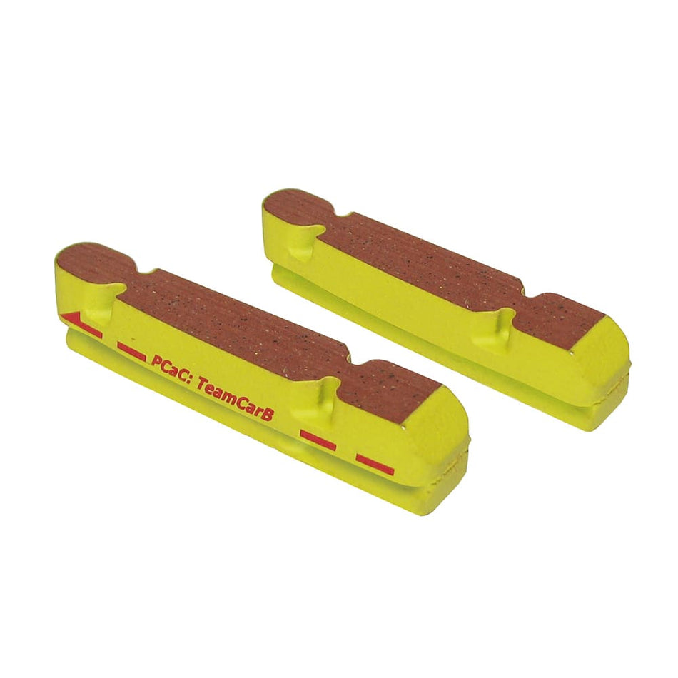 Patins de Frein 55mm COURSE/TEAM Jaune pour Jantes en Carbone