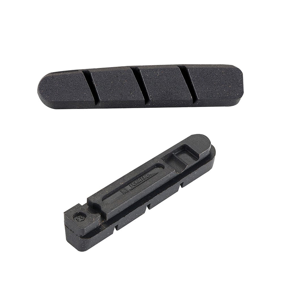 Patins de Frein 55mm 4 en 1 COURSE Noir Large pour Jantes en Carbone