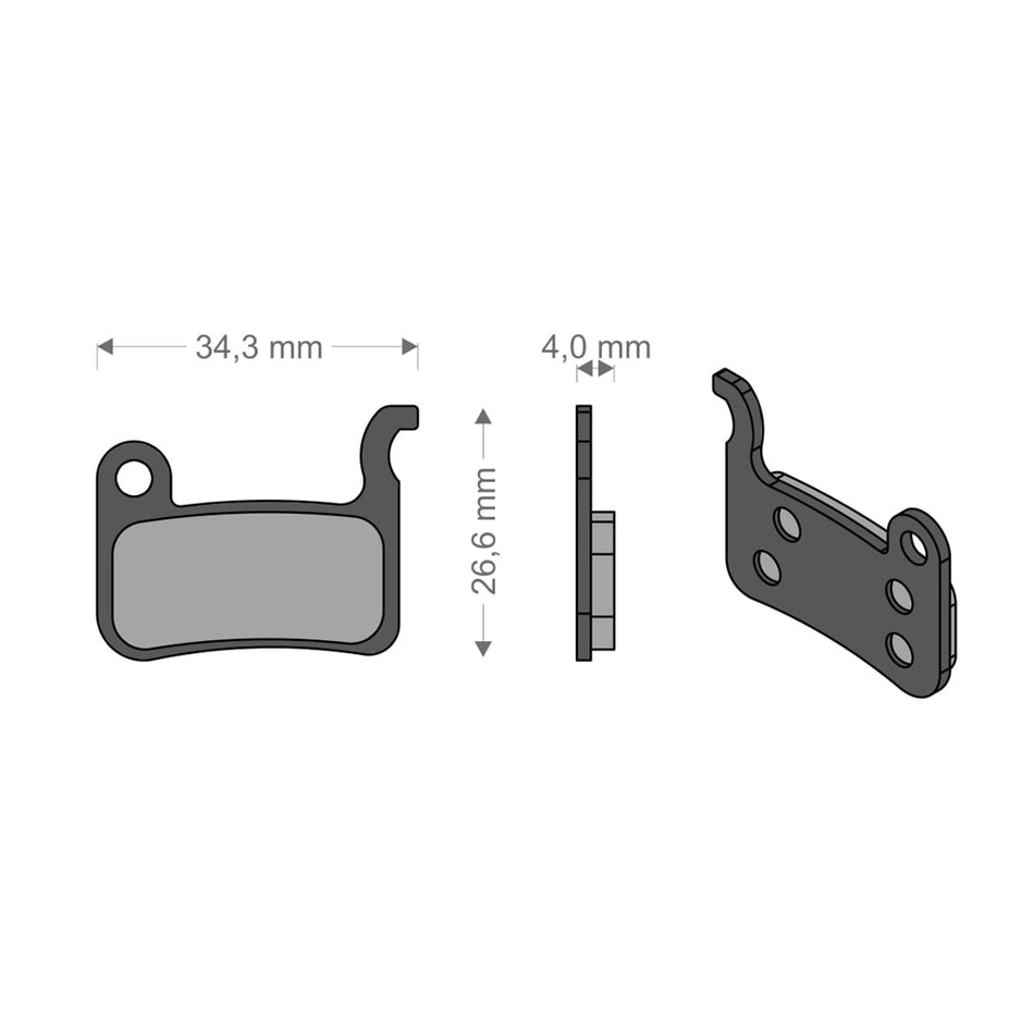 Klocki All Around do hamulców XTR/SLX/DEORE/SAINT/DASH SHIMANO