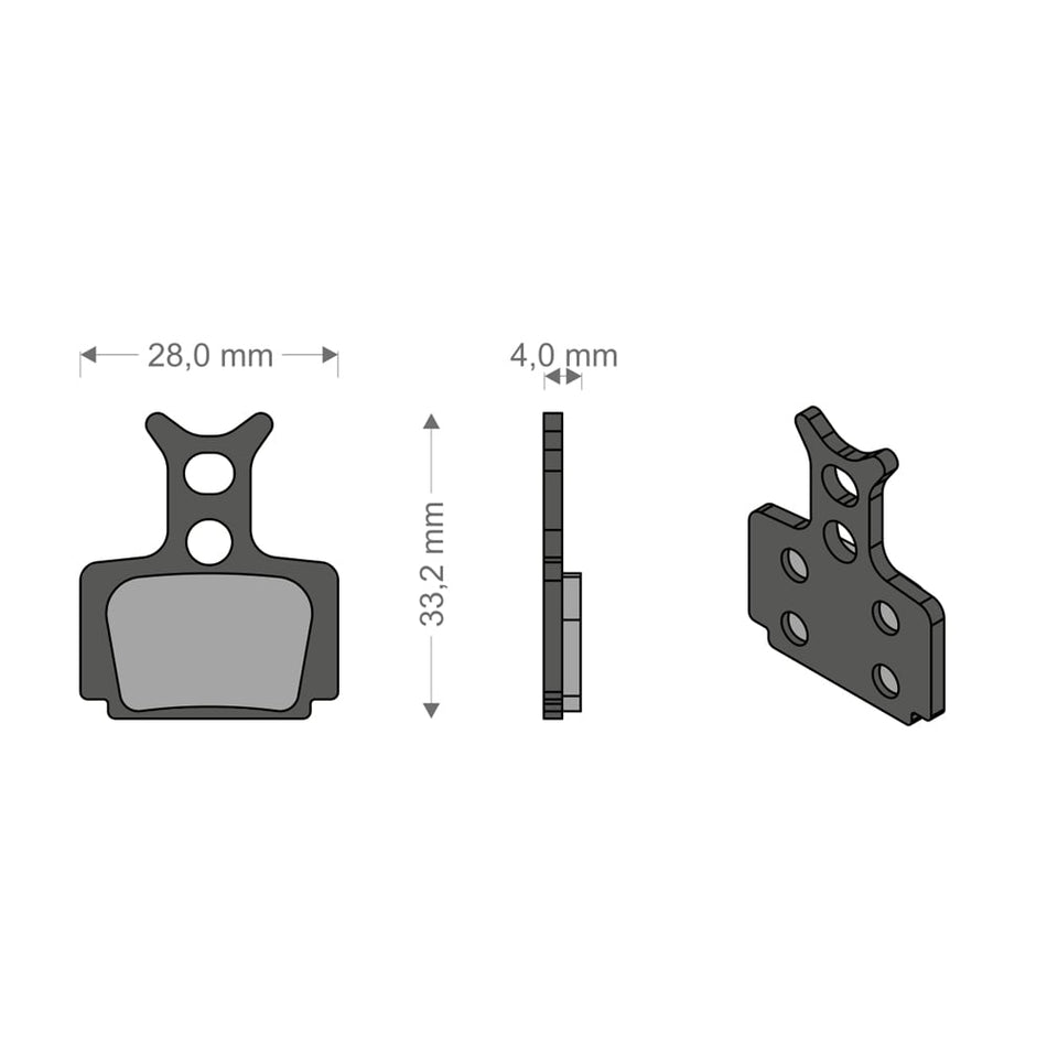 Klocki Sinter Tech do układu T1 RACING/R1/MEGA/RX/CURA FORMULA